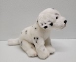 Demdaco Nat &amp; Jules Sitting Dalmatian Puppy Dog White Black Spots Plush - £19.47 GBP