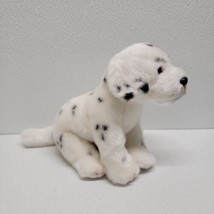 Demdaco Nat &amp; Jules Sitting Dalmatian Puppy Dog White Black Spots Plush - £19.39 GBP