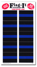 Thin Blue Line 50 Count Sticker Pack - £5.05 GBP
