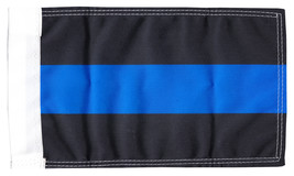 Thin Blue Line - 5.5&quot; x 8.5&quot; Motorcycle Flag - £15.38 GBP