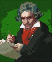 Pepita Needlepoint Canvas: Ludwig Van Beethoven, 10&quot; x 12&quot; - £67.47 GBP+
