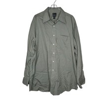 Jos A Bank Men&#39;s Dress Shirt Traveler&#39;s Collect Button Down Green Size 1... - £15.03 GBP