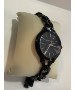 Michael Kors MK3317 Slim Runway Black Women&#39;s Watch 42mm - $256.71 CAD