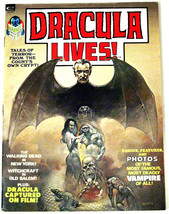 Dracula Lives!# 1 1973 (9.0 VF/NM)B&amp;W Mag Boris Vallejo Painted Cover Orig Owner - £109.63 GBP