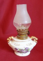 Ceramic kerosene lamp non functional miniature ornamental esd japan hand painted  1  thumb200