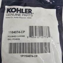 Kohler Genuine Part 1184074-CP Polished Chrome Escutcheon Shield Sink Fa... - £14.46 GBP