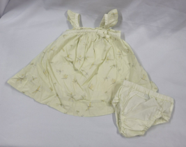 Baby Gap Girl Light Green Dragonfly Summer Sundress Dress Ruffle Boho 0-3 - $11.88