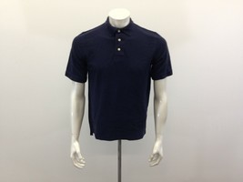 Croft &amp; Barrows Polo Shirt Men&#39;s Small Blue Cotton Short Sleeve  - $10.40