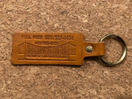 Vintage Suspender Factory of San Francisco Leather Keychain Collectible - $5.81