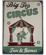 Big Top Circus Vintage Elephant Metal Sign - £15.69 GBP