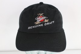 Vintage Spell Out Faded Miller Genuine Draft Beer Cotton Dad Hat Cap Black - £22.16 GBP