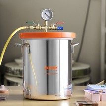 VEVOR 3 Gallon Vacuum Chamber, Upgraded Tempered Glass Lid Vacuum Degass... - £72.09 GBP