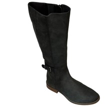 CLARKS Collection Riding Boots Women&#39;s Size 8W Black Leather - £35.87 GBP