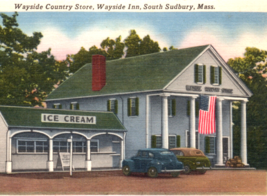 South Sudbury Massachusetts MA Wayside Inn Country Store Postcard - £7.41 GBP