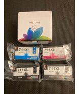 Miss Deer Ink 4 Cartridges Replacement 711XL (2 Black 1 Cyan 1 Magenta) - €12,59 EUR