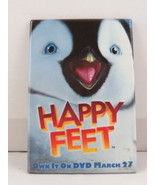 Walmart Staff Pin - Happy Feet (Movie) DVD Release - Paper Pin  - $20.47 CAD