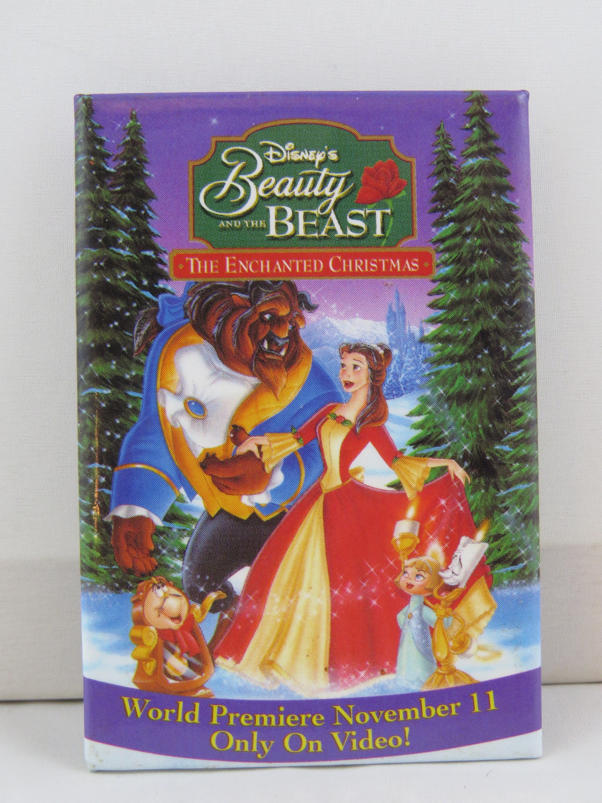 Primary image for Walmart Staff Pin - Beauty and the Beast Enchanted Christmas - Paper Pin