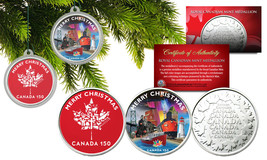 CHRISTMAS Canada 150 Anniversary RCM Canada Medallions XMAS Capsules - S... - £9.72 GBP