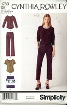 Simplicity 1783   Misses Blouse, cropped pants and Skirt  Size 4-12 UNCUT - £3.20 GBP