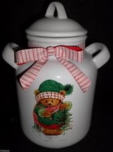 Houston Harvest Gourmet Gifts Holiday Cookie Jar From Hallmark-New, Neve... - $24.99