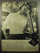 1957 Peck and Peck Hadley Cashmere Sweater Advertisement - Women notice - £14.56 GBP