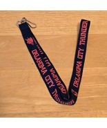 OKC Oklahoma Thunder City Lanyard Navy Blue Orange Keychain NBA Official... - $9.43 CAD