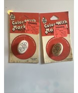 2 vintage Wee Crafts Color With Markers! Pin Button NOS 1980s Teddy Bear - $20.71 CAD
