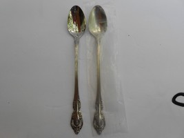 2 pc Oneida Community Brahms Stainless Ice tea spoons new - £13.70 GBP