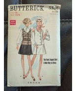 1970&#39;s VTG  Butterick Misses&#39; Two-Piece Dress Skirt Pattern 5346 Size 10... - £11.24 GBP