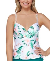 Raisins Juniors Printed Aloha Nights Moonshadow Underwire Tankini Top, Medium - £16.05 GBP