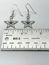 Dallas Cowboys Star Earrings Fishhook Vintage 1994 - $9.46