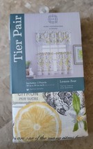 JC PENNEY Collection, Lemon Zest, Tier Pair, 2 Panels, Brand New - £12.61 GBP