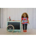 American Girl Doll Truly Me  2008  +  Retro Hot Dog Cart with Accessories - £63.32 GBP