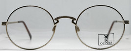 Oliver By Valentino 1314 Round True Vintage  Eyeglass 90s SUPER RARE Gol... - $151.00