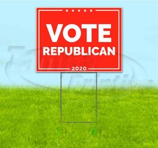 Vote Republican 18x24 Yard Sign With Stake Corrugated Bandit Business Politics - £22.64 GBP+