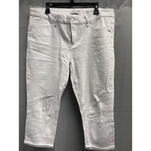 Seven7 Women&#39;s White Bermuda/Jeans Easy Fit Size 16 SKU 5175 - £14.27 GBP