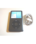   APPLE  iPOD  CLASSIC  7TH GEN.  BLACK  120GB...NEW  BATTERY... - £148.63 GBP