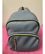Women’s Vinyl Baby Blue Backpack Purse Gifts For  Daughter Girls  - $50.00