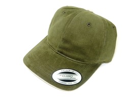 Baseball Cap, 6-Panel FlexFit w/Adjustable Headband, Cotton, Stone/Olive... - £8.57 GBP