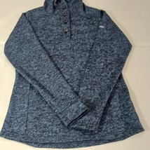 Columbia XK0215 Women's 1/4 Button Gray Pullover Hoodie Henley Sweatshirt Size M image 10