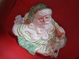 Fitz &amp; Floyd Christmas Tray Canape Santa 11 X 10&quot; - $34.65