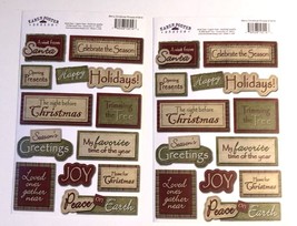 Scrapbooking Stickers Karen Foster Designs Christmas Stickers Set of 2 Sheets - £4.71 GBP