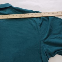 St. John's Bay Sueded Jersey Mens Green Cotton Collar Shirt Long Sleeve Size 2XL image 9