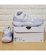 Nike Womens Size 8.5 Air Jordan 11 Retro Low Pure Violet White AH7860-101 - £181.14 GBP