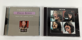 The Beatles Let It Be David Bowie Essentials Best Of 1969-1974 Cd Lot Rock Music - $14.80