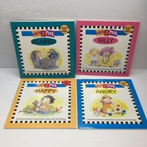Set 4 Books How I Feel Scared Silly Happy Angry Interactive Understand Feelings - £16.05 GBP