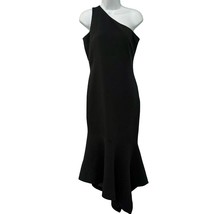 Cinq a Sept Black Dulcina One Shoulder Asymmetrical Gown Formal Dress si... - $88.93
