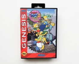 Simpsons Streets of Rage 2 Custom Game / Case Sega Genesis Beats (US) Homer Bart - £11.98 GBP+