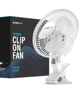 6-Inch Clip on Fan, 360 Degree Rotation, Two Speed Portable Clip Fan wit... - $30.46