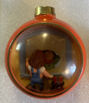 Vintage Hallmark Peek-Thru Christmas Ornament 1984 Holiday Friendship - No Box - £5.40 GBP